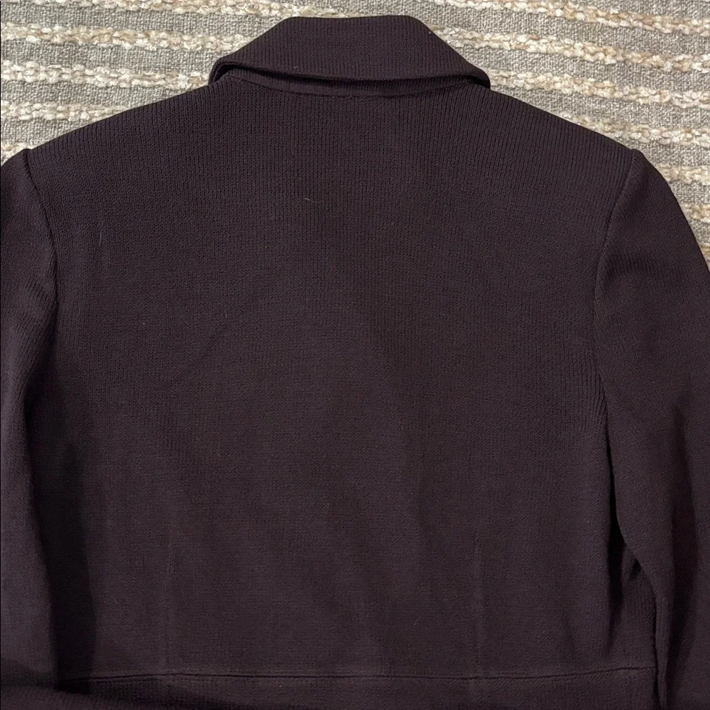 St John Dark Brown Santana Knit Women’s Double-Breasted‎ Pants Suit Size 12